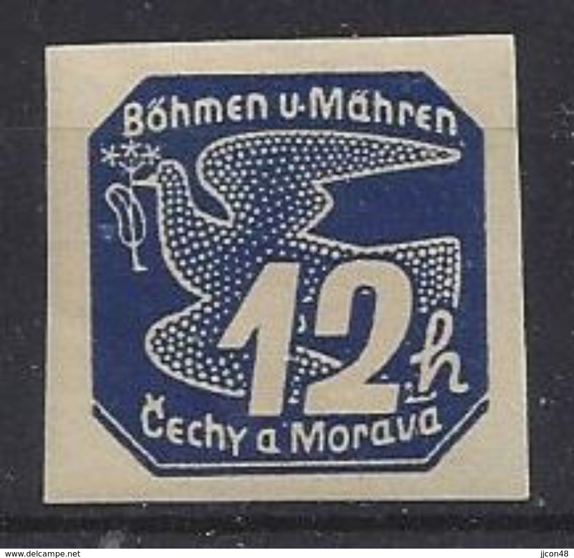 Germany (Bohmen Und Mahren) 1939 Zeitungsmarken (**) MNH Mi.47 - Ungebraucht