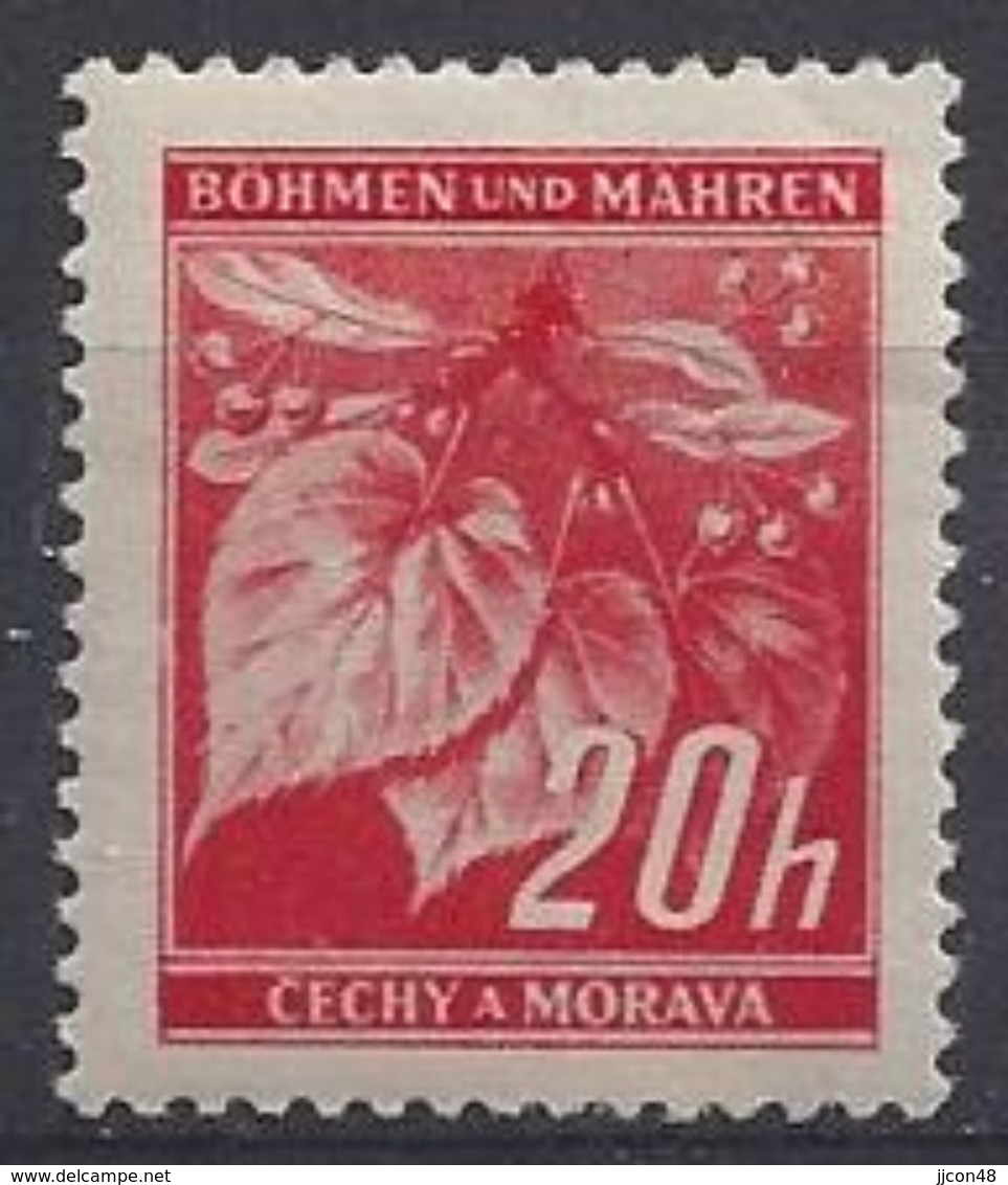 Germany (Bohmen Und Mahren) 1939-42 Lindenzweig (**) Mi.22 - Ungebraucht