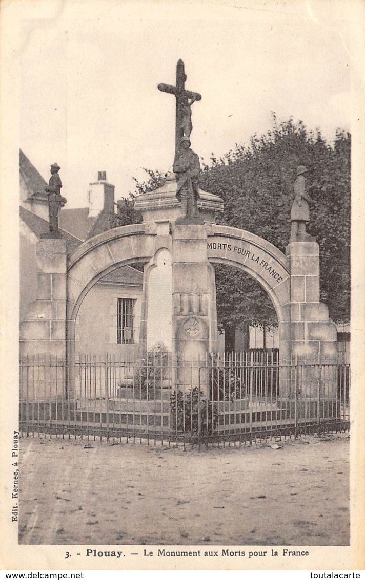 CPA 56 PLOUAY MONUMENT AUX MORTS - Sonstige & Ohne Zuordnung