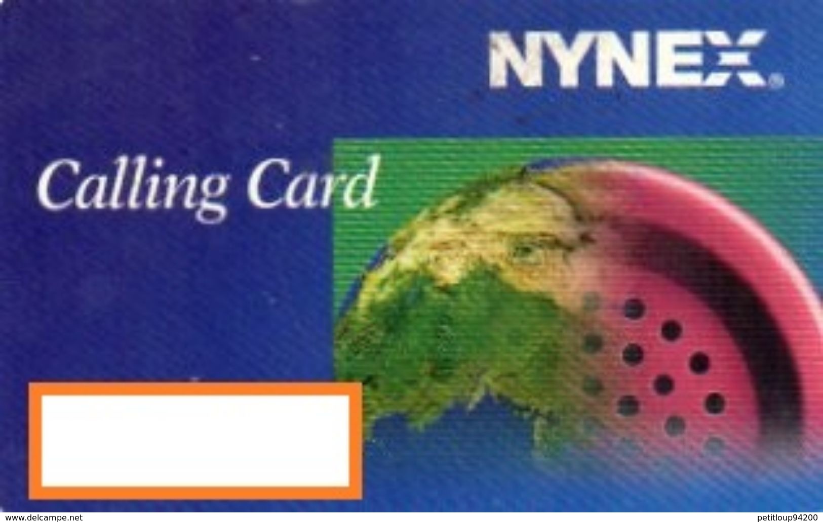 CARTE PREPAYEE ETATS-UNIS  NYNEX  Crédit Calling Card - Nynex