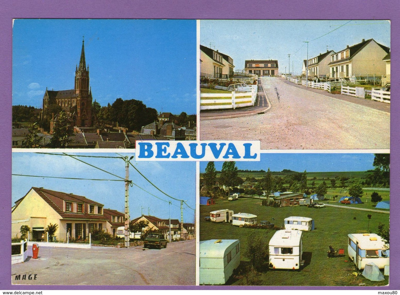 BEAUVAL - Vue Générale Sur L'Eglise -Camping  - - Beauval