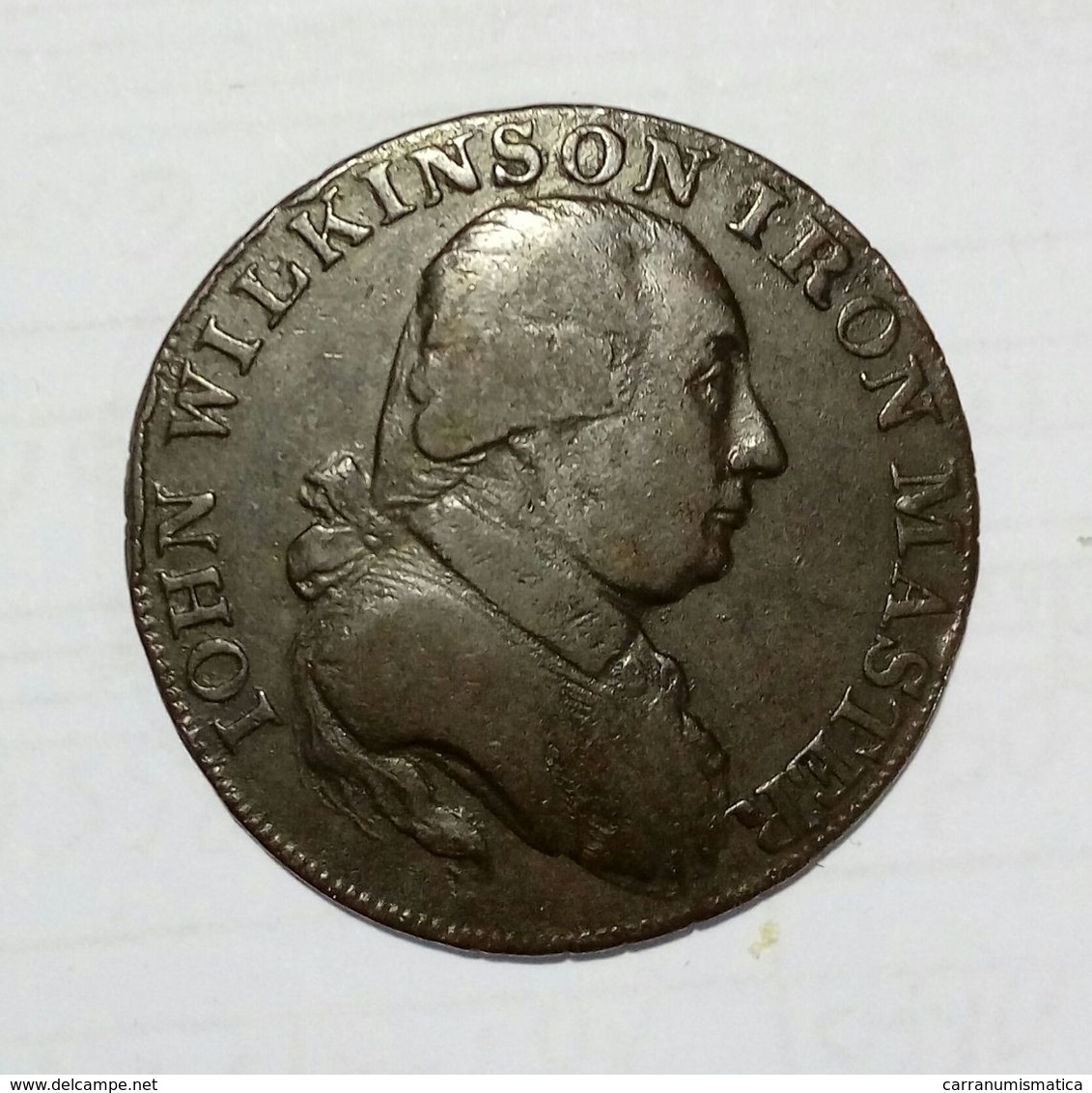 United Kingdom - John WILKINSON IRON MASTER - HALF Penny Token ( 1793 )  / Copper - Noodgeld