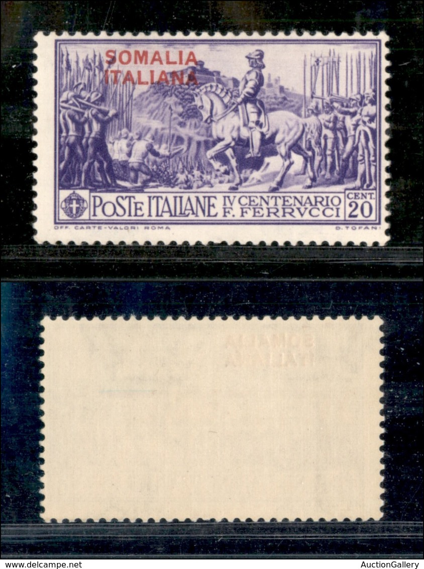 2130 COLONIE - SOMALIA - 1930 - 20 Cent Ferrucci Soprastampato (133) - Gomma Integra (30) - Sonstige & Ohne Zuordnung