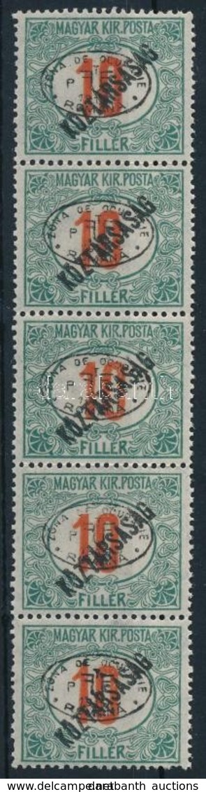 ** Debrecen I. 1919 Portó/Köztársaság 10f ötöscsík Garancia Nélkül (37.500) - Autres & Non Classés