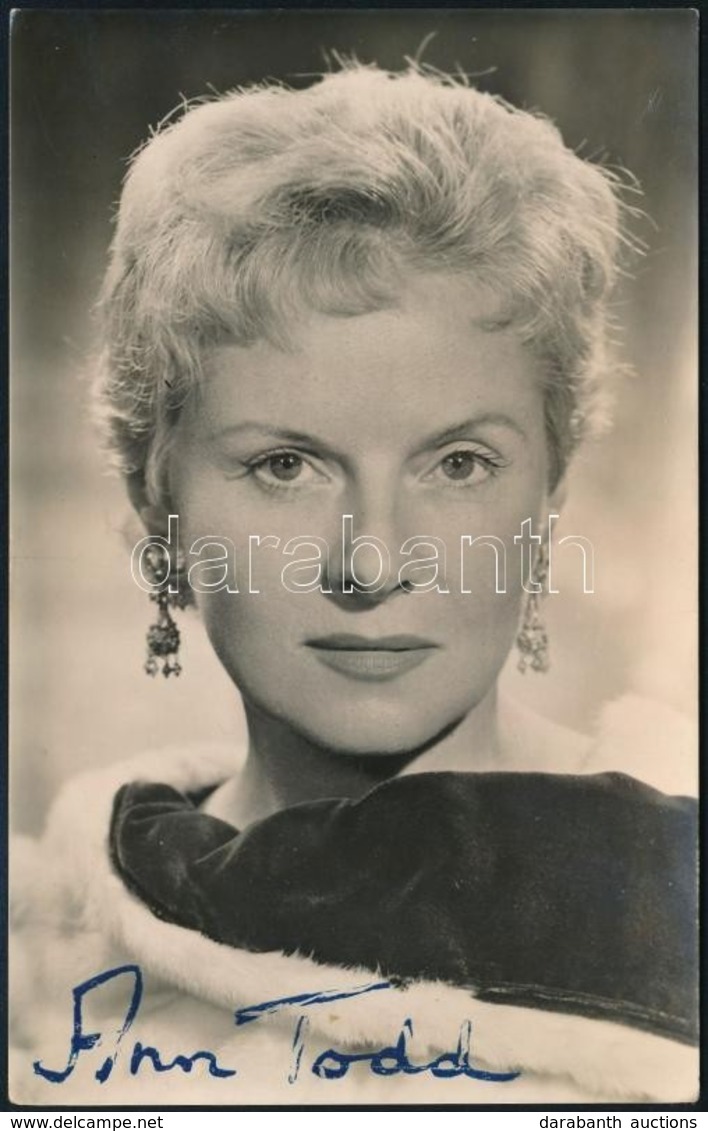 Dorothy Anne Todd 1909-1993)  Színésznő Aláírt Fotója / Autograph Signed Photo - Autres & Non Classés