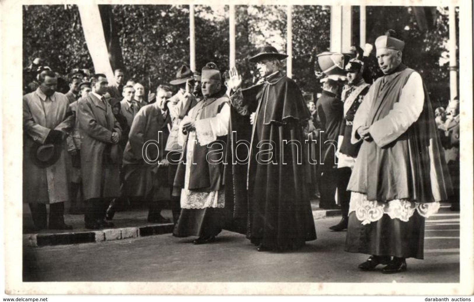 ** T2 1938 Budapest, XXXIV. Nemzetközi Eucharisztikus Kongresszus, Pacelli Bíboros áldást Oszt - Non Classés