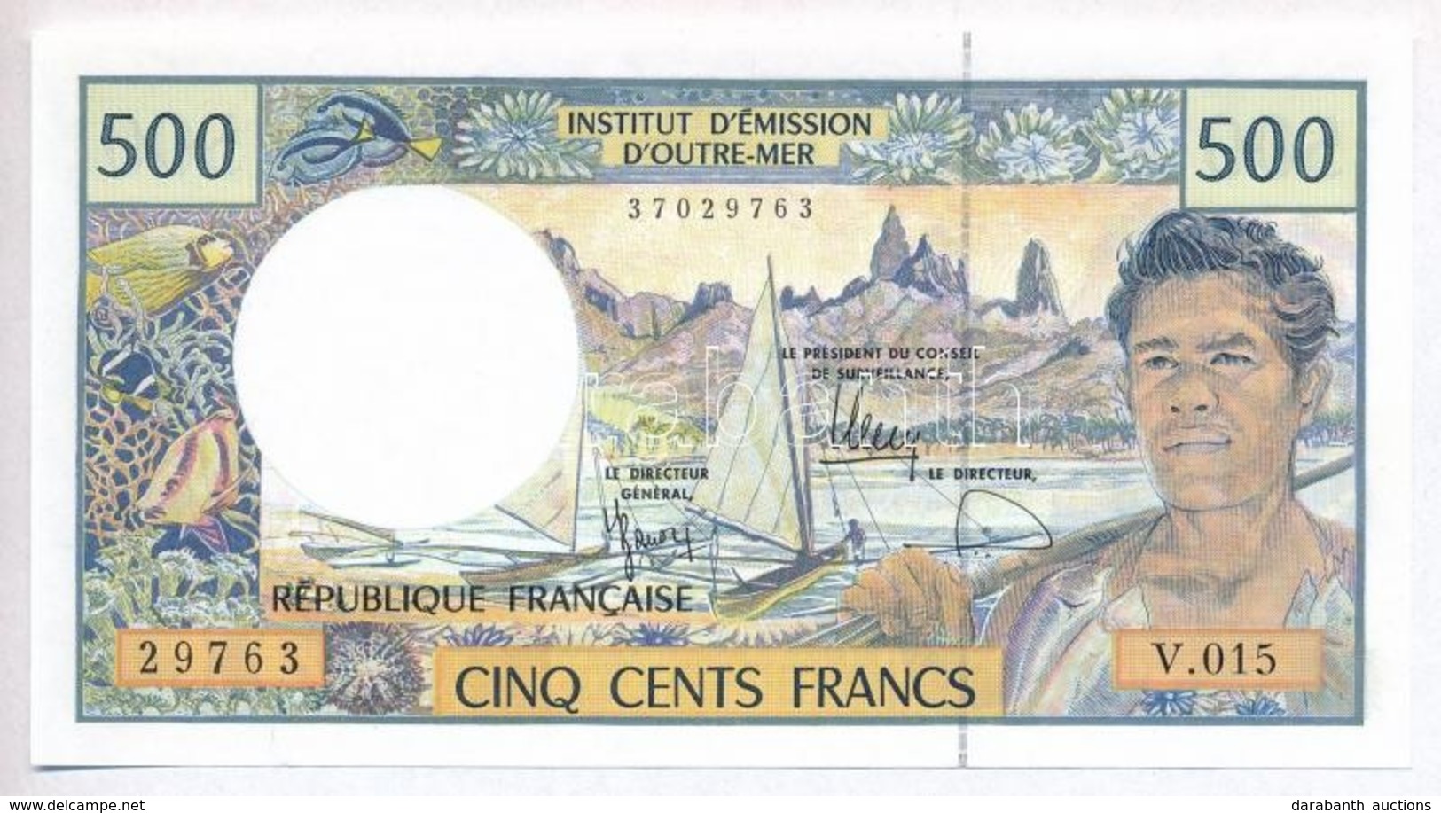 Tahiti DN 500Fr T:I
Tahiti ND 500 Francs C:UNC - Non Classés