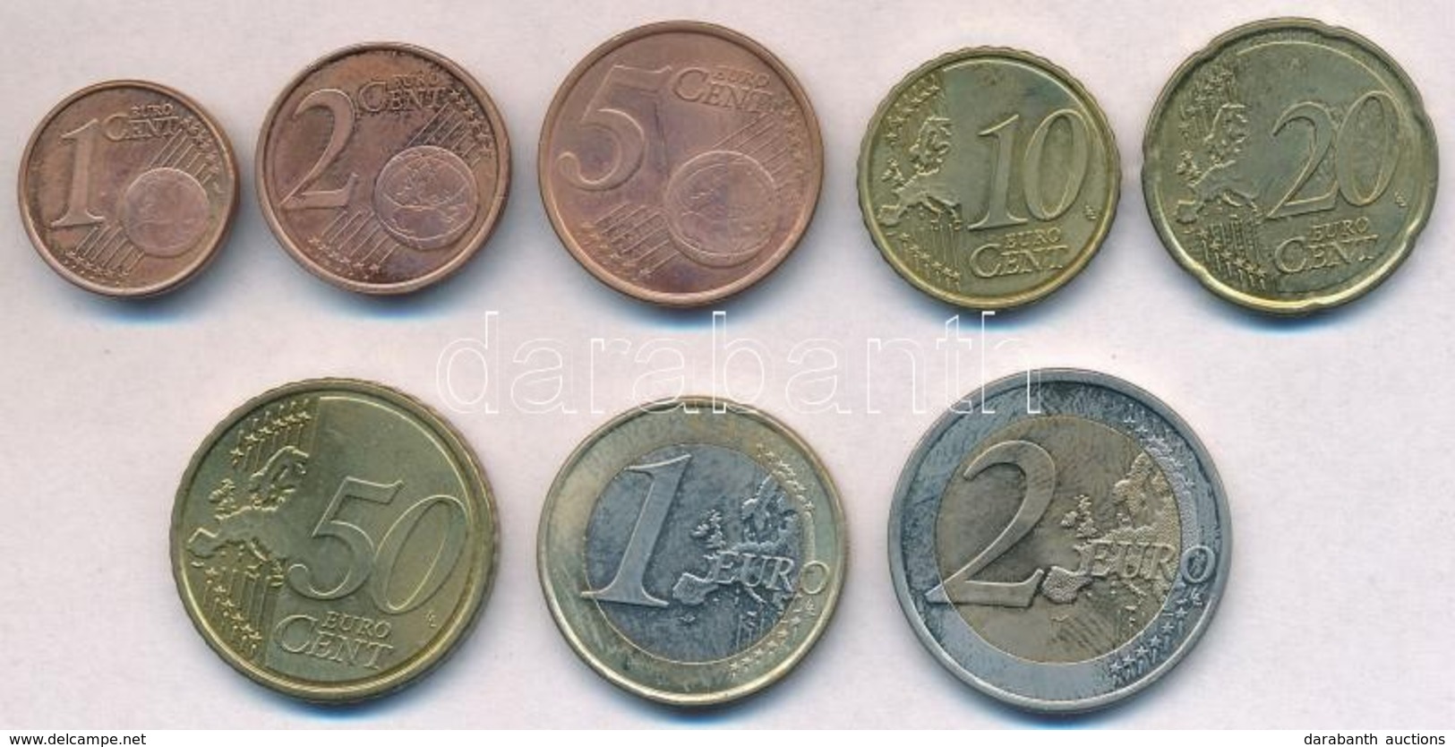 Ciprus 2008. 1c-2E (8xklf) Forgalmi Sor T:1-,2
Cyprus 2008. 1 Cent - 2 Euro (8xdiff) Coin Set C:AU,XF - Non Classés