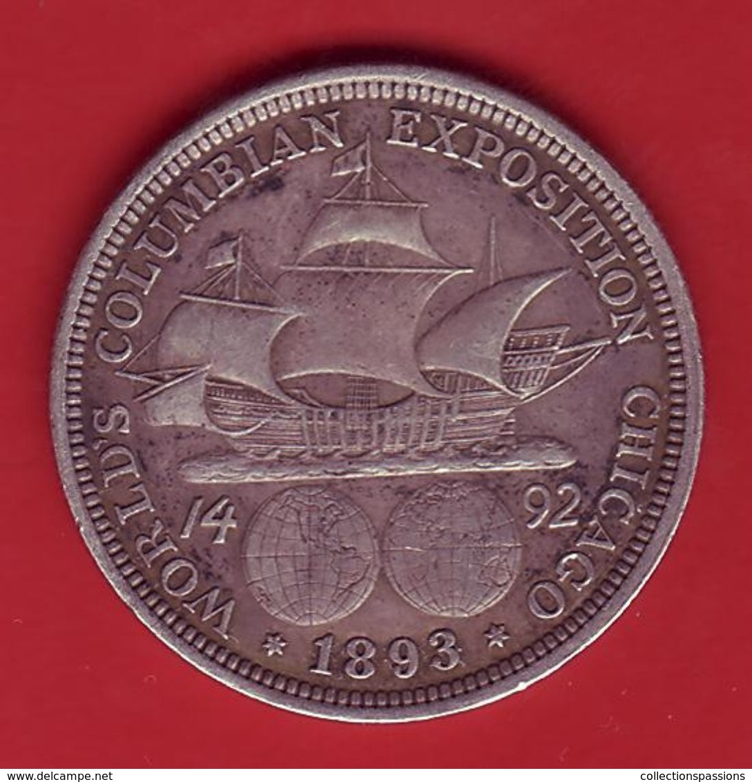 - USA - Etats Unis - Half Dollar. Columbian Exposition - 1893 - Argent - - Commemoratifs