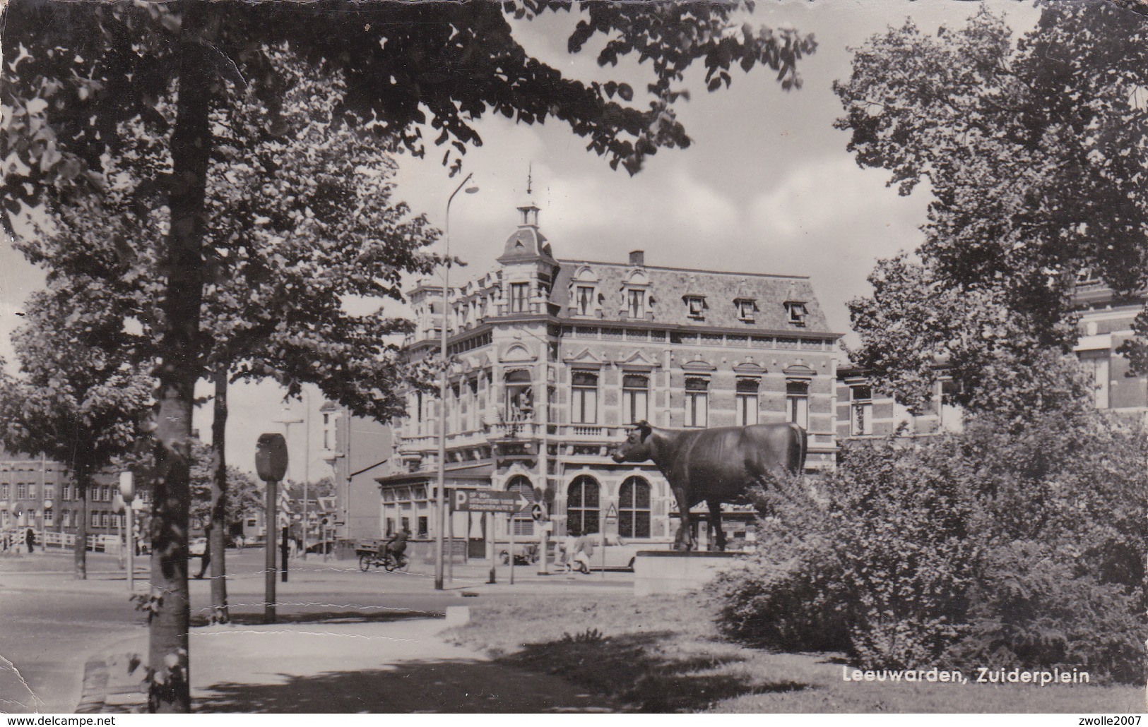 Postcard Leeuwarden / Zuiderplein - Leeuwarden