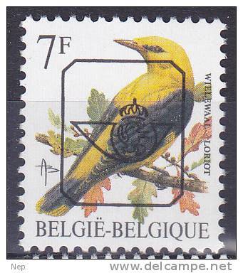 BELGIË - OBP - PREO - Nr 830 P6a - MNH** - Typos 1986-96 (Oiseaux)