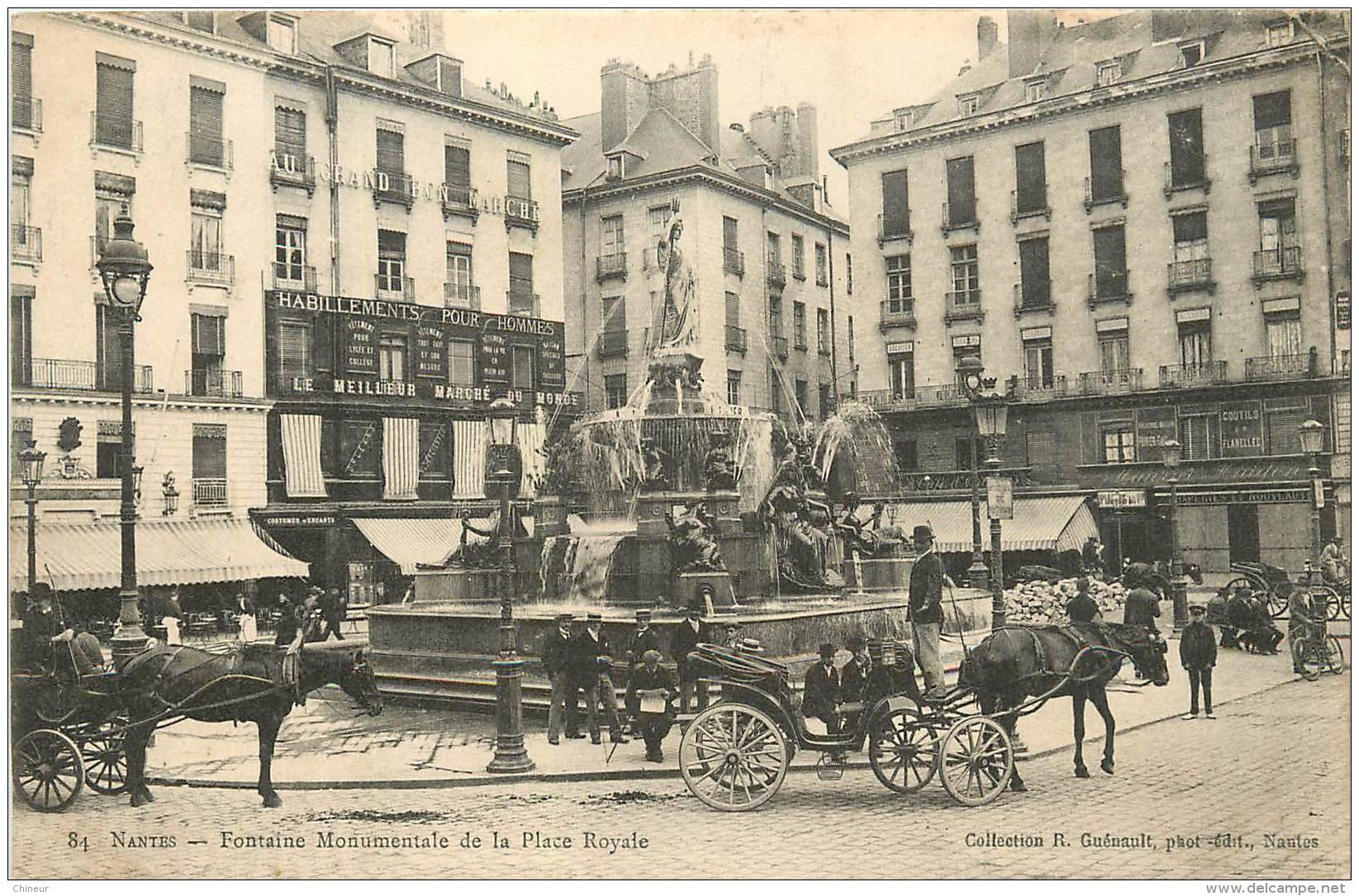 NANTES FONTAINE MONUMENTALE DE LA PLACE ROYALE - Nantes