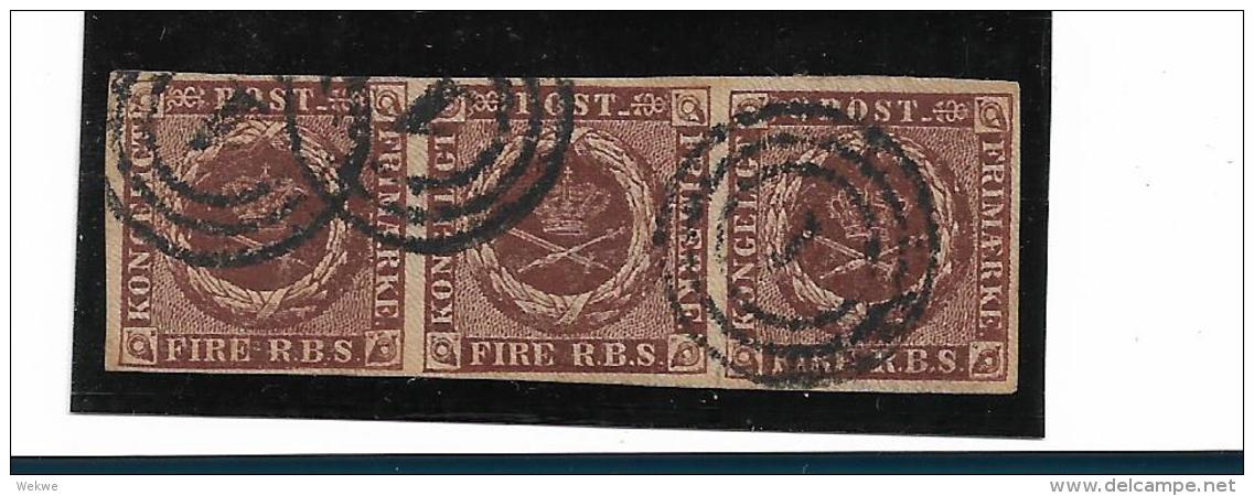 DK1Mi.Nr. 1 / Dänemark 1853, Michel N. 1 Ia, Facit 2 III B, III. Auflage (Thiele II) - Used Stamps