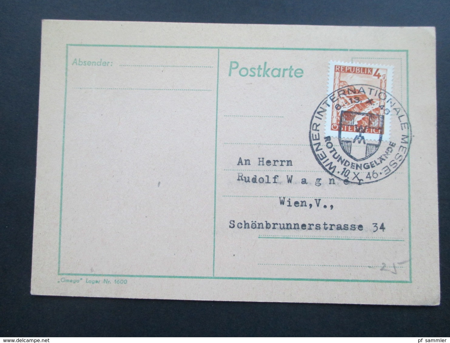 Österreich 1946 Freimarken Landschaften EF Mit Sonderstempel Wiener Internationale Messe Rotundengelände - Lettres & Documents