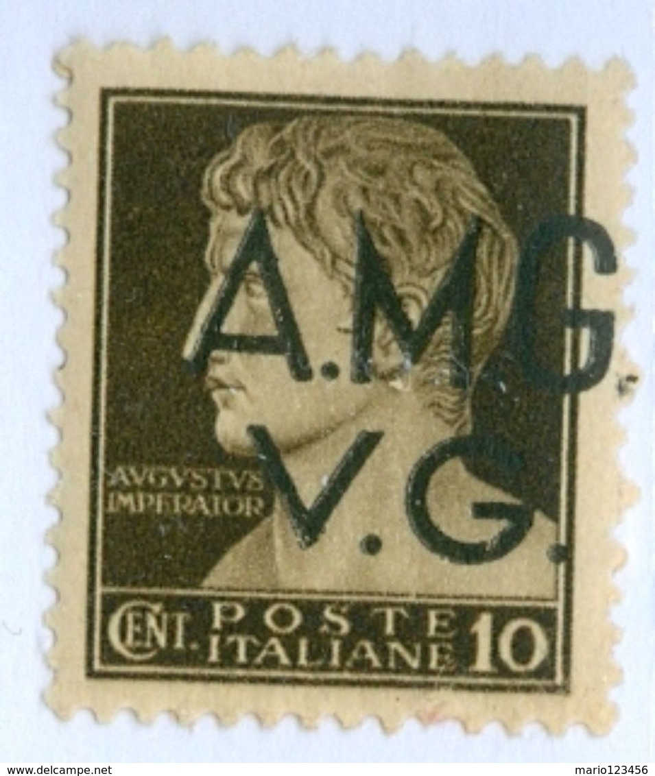 ITALIA, ITALY, OCCUPAZIONE VENEZIA GIULIA, 1945, FRANCOBOLLI NUOVI (MLH*) Sassone AM VG2   Scott 1LN1 - Gebraucht