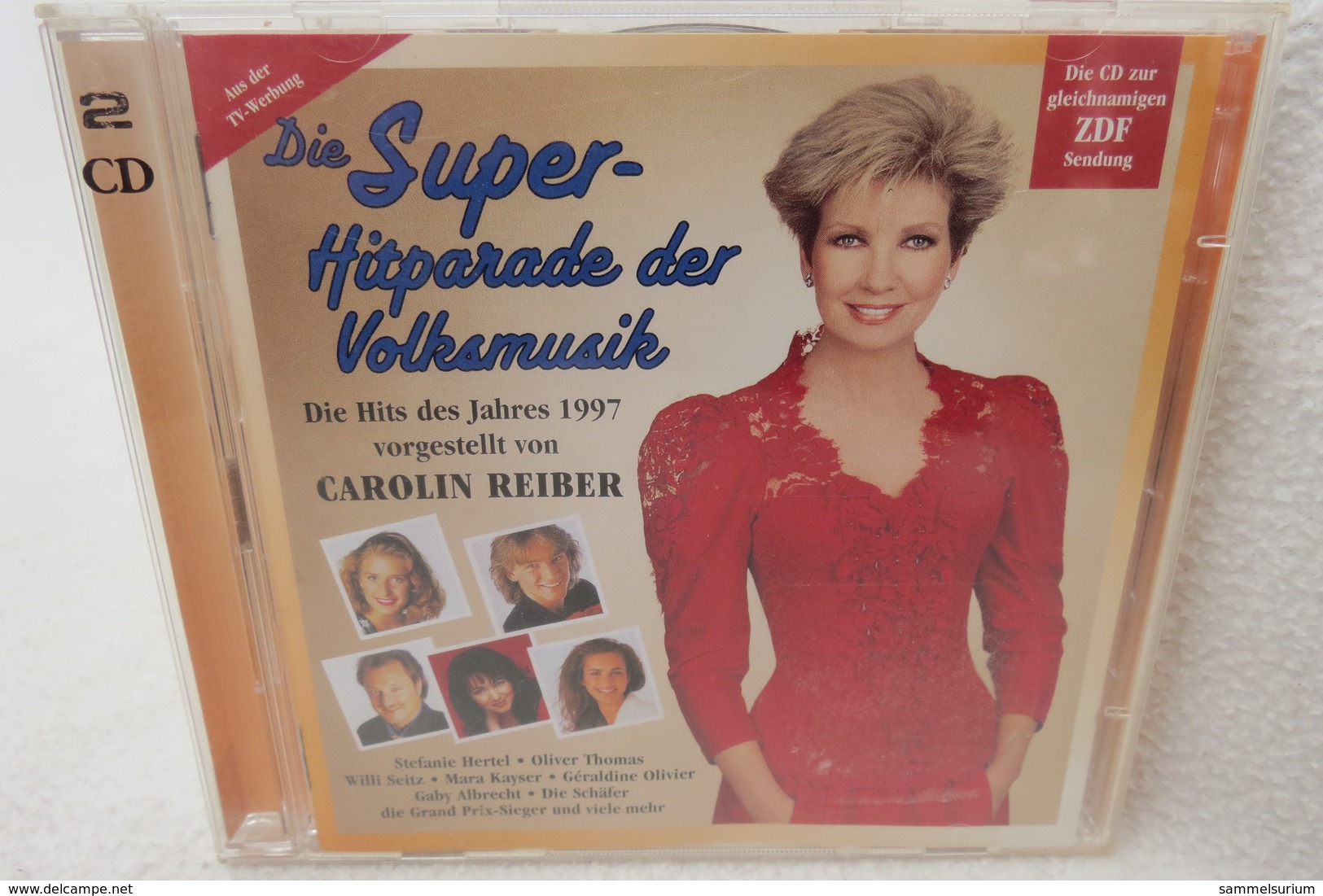 2 CDs "Die Super-Hitparade Der Volksmusik" Vorgestellt Von Carolin Reiber - Autres - Musique Allemande
