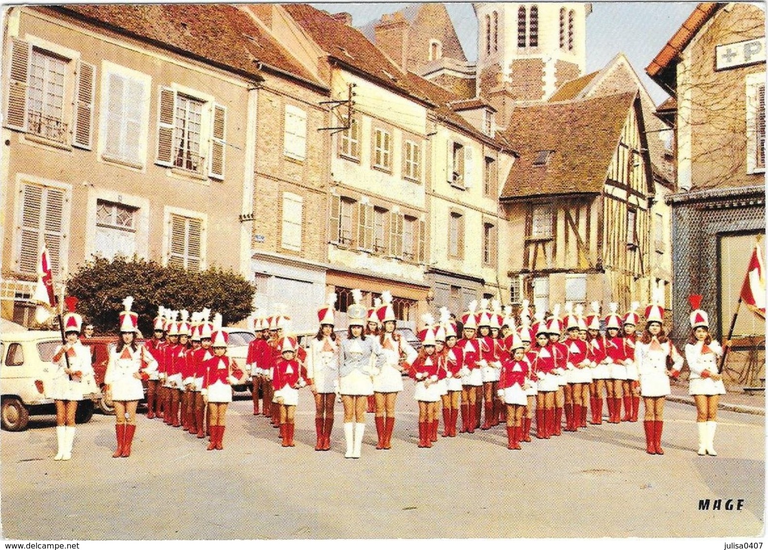 TOUCY (89) Cpsm Troupe De Majorettes - Toucy