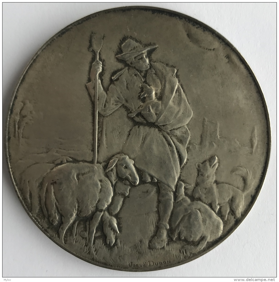 Médaille - Plaquette En Bronze. Josuë Dupon. Fédération Médicale Belge. 60 Mm - 96 Grm - Professionali / Di Società