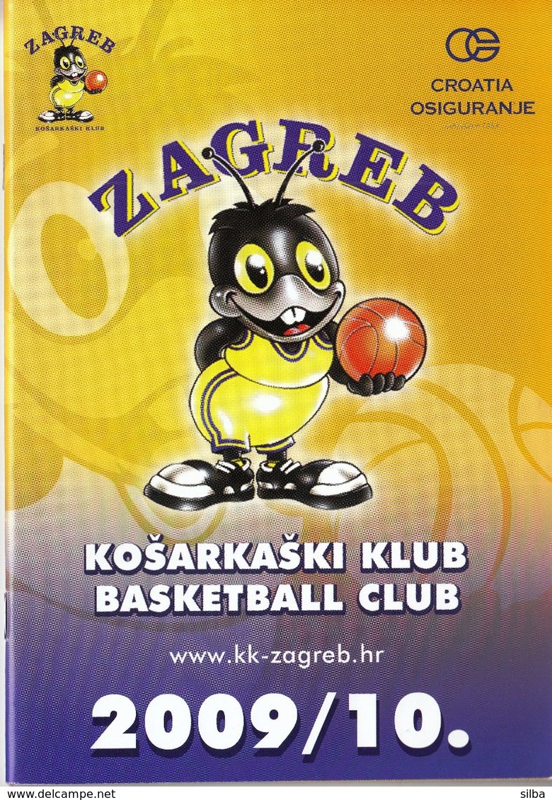 Basketball / Basketball Club Zagreb Croatia Osiguranje / Bulletin, Magazine / Zagreb, Croatia Season 2009 - 2010 - Bücher