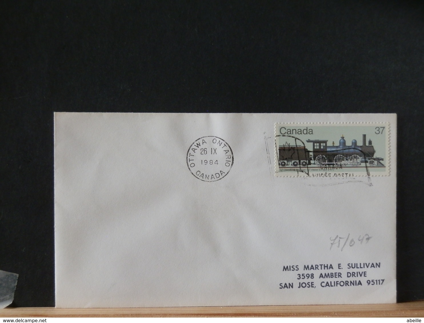 75/047/9  3 LETTRES    CANADA  3 OBL 1984  OTTAWA MUSEE POSTAL  DIFF. - Covers & Documents