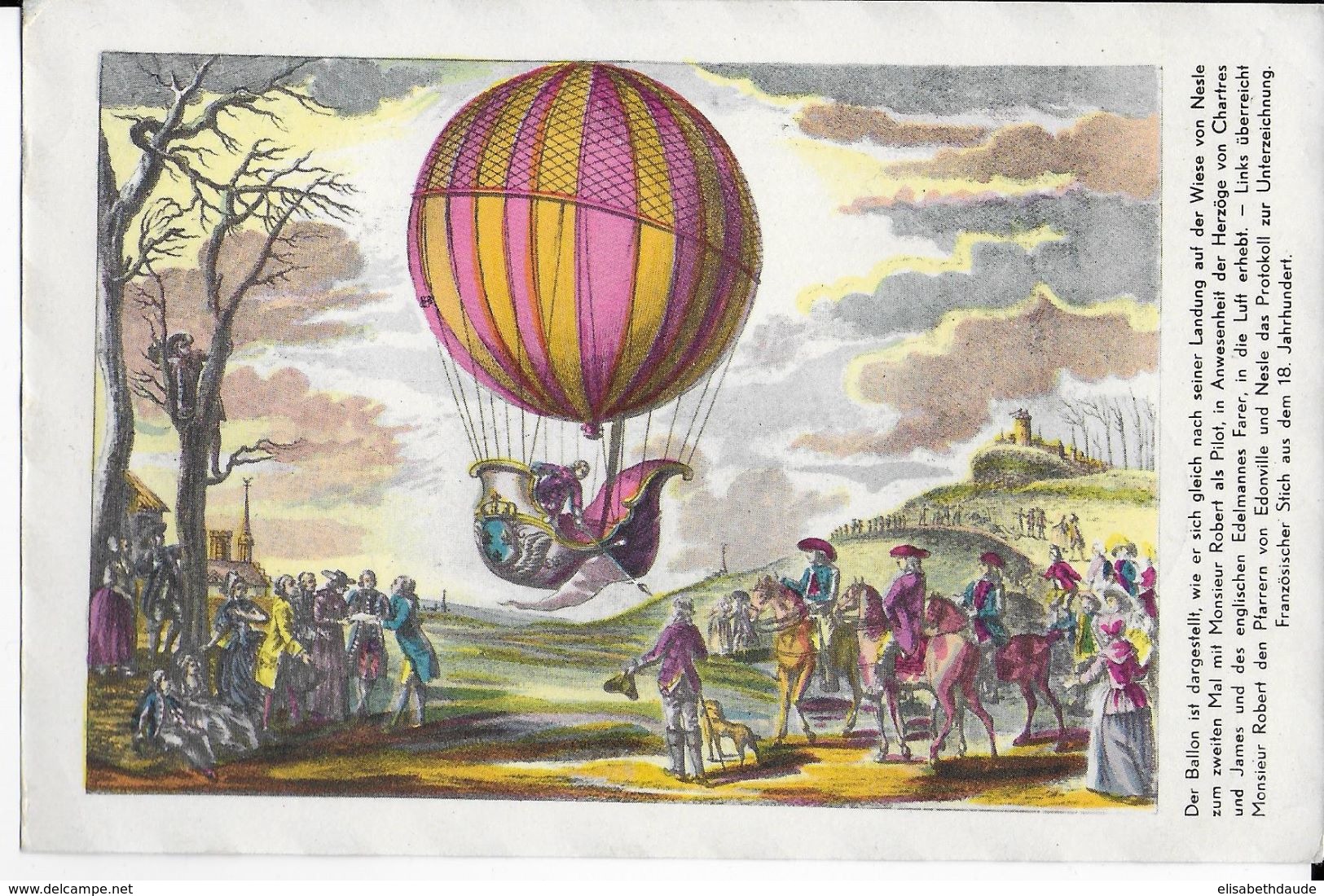 AUTRICHE - BALLONPOST PRO JUVENTUTE - 1957 - CARTE ILLUSTREE (VOIR DOS) Par BALLON De WIEN - Ballons