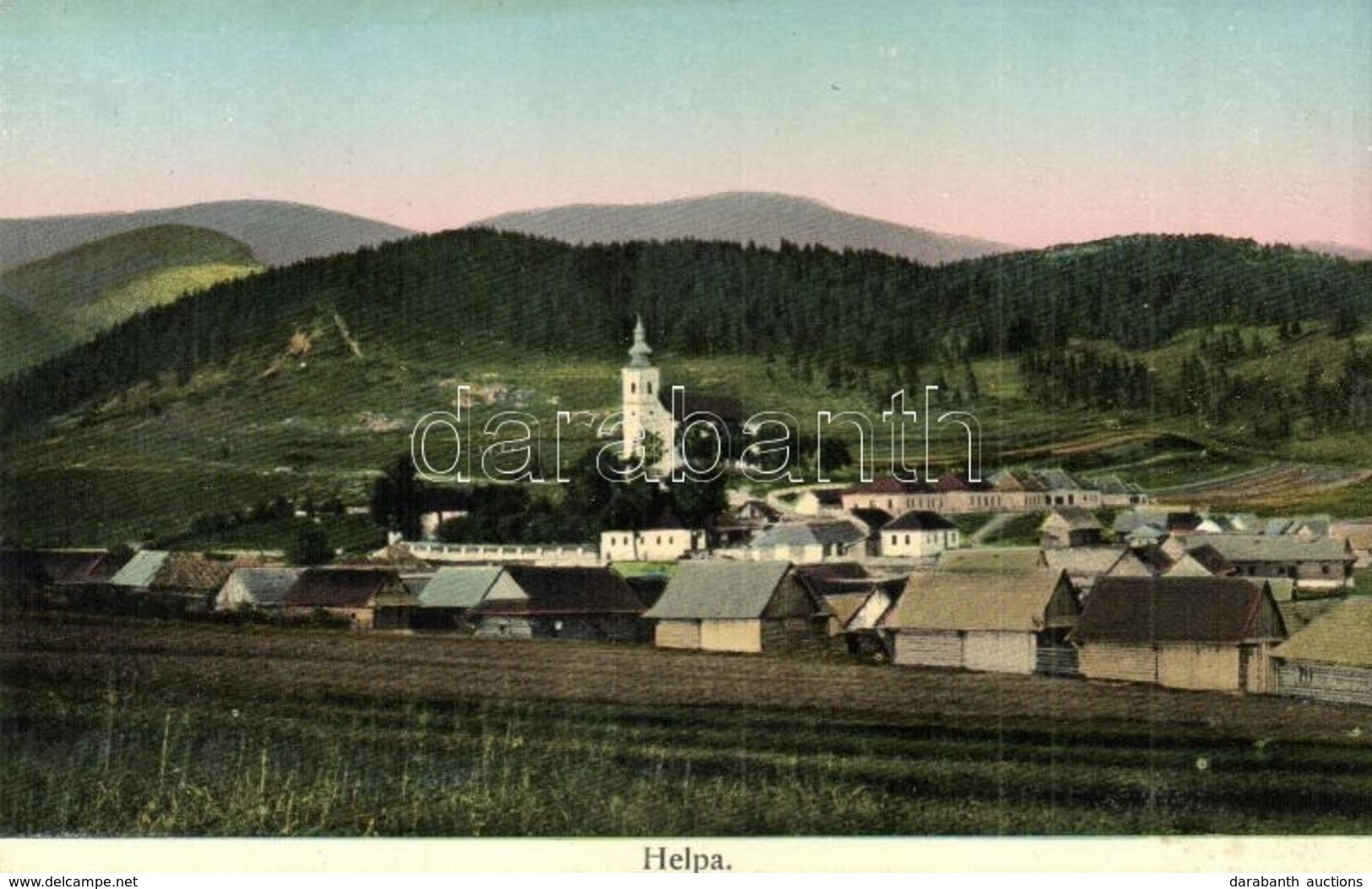 T2 Helpa, Látkép Faházakkal / Panorama View With Wooden Houses - Non Classificati