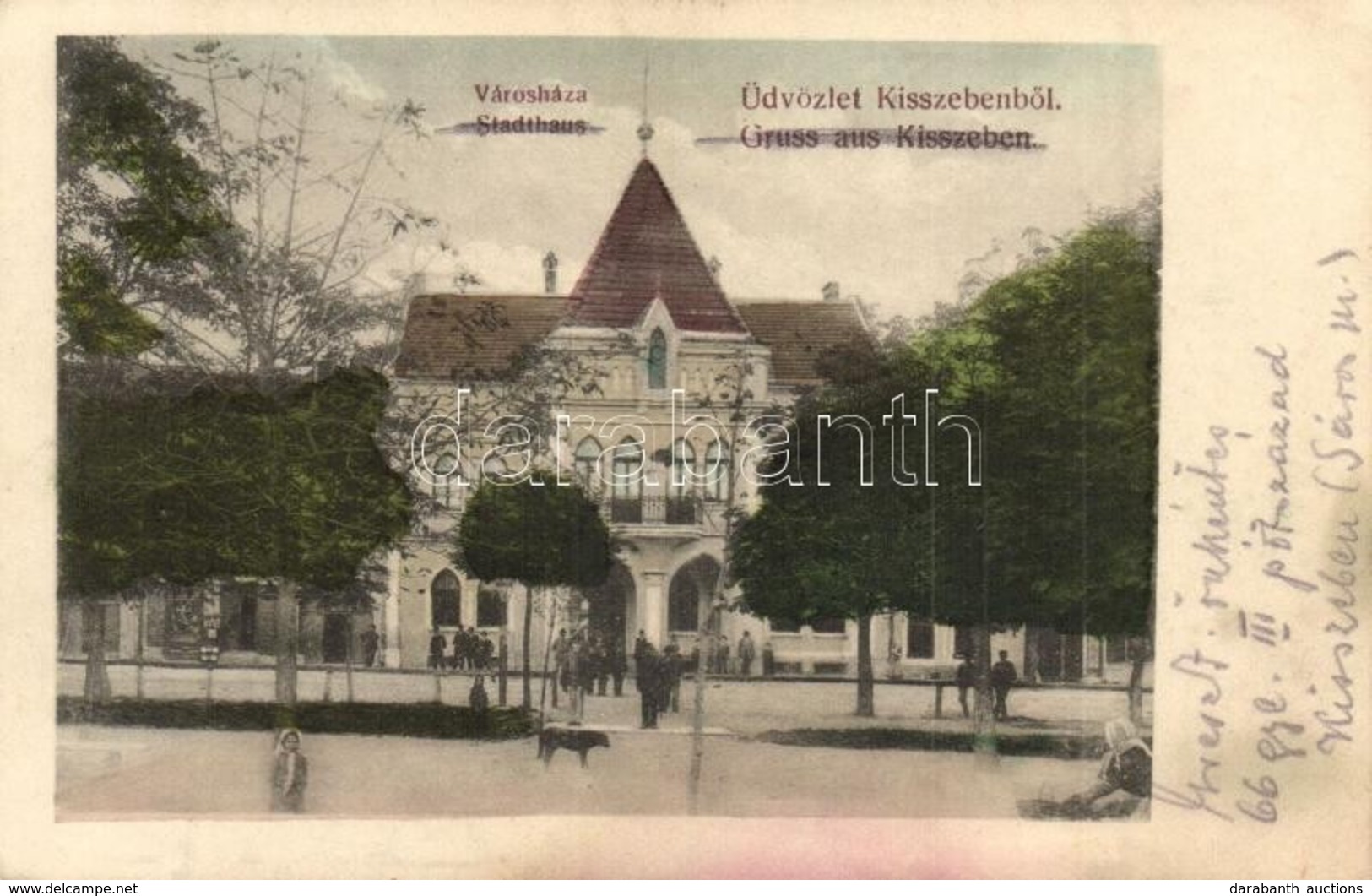 T2/T3 Kisszeben, Sabinov; Városháza. Balucha Mátyás Kantinos Kiadása / Stadthaus / Town Hall  (fl) - Non Classificati