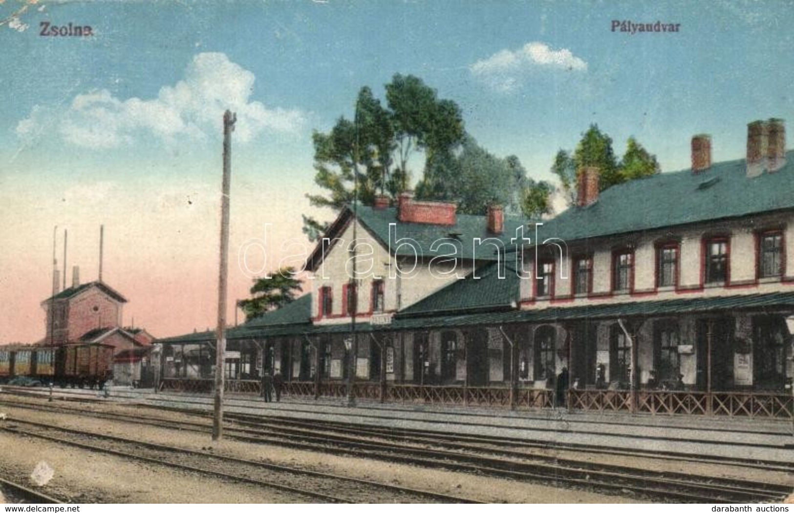 * T4 Zsolna, Sillein, Zilina; Vasútállomás, Vagonok / Railway Station, Wagons (EM) - Non Classificati