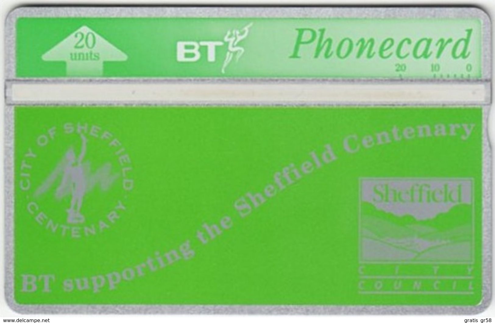 United Kingdom - BTI-056, Sheffield Centenary, 5/93, 2000ex, Mint - BT Emissions Internes