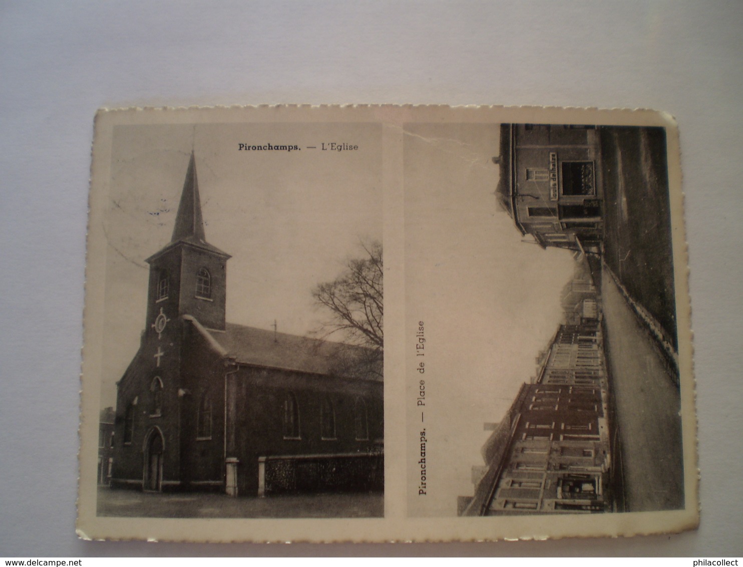 Pironchamps // Eglise - Place De Eglise // Used 1956 Grande Format - Other & Unclassified