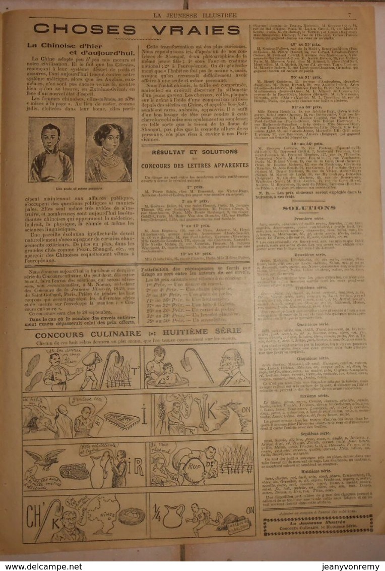 La Jeunesse Illustrée. N° 937. 18 Septembre 1921. - Jeunesse Illustrée, La