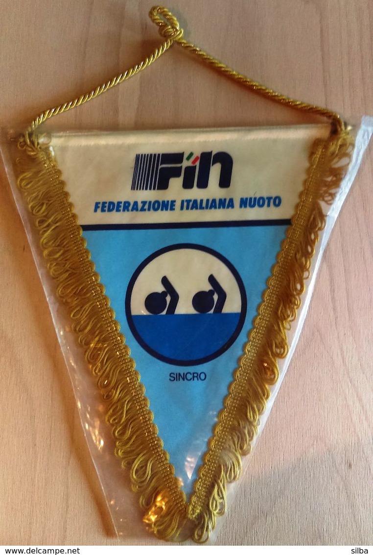 Swimming / Flag, Pennant / Swimming Federation Of Italy / Sincro - Swimming