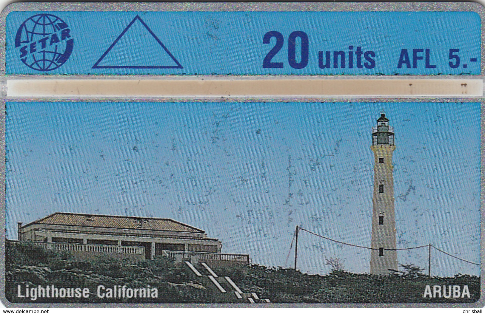 Aruba  Phonecard- Lighthouse  - 20u - Fine Used - Aruba