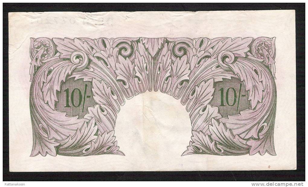 GREAT BRITAIN  P368a  10 SHILLINGS  1948  PEPPIATT      VF+   NO P.h. ! - 10 Shillings