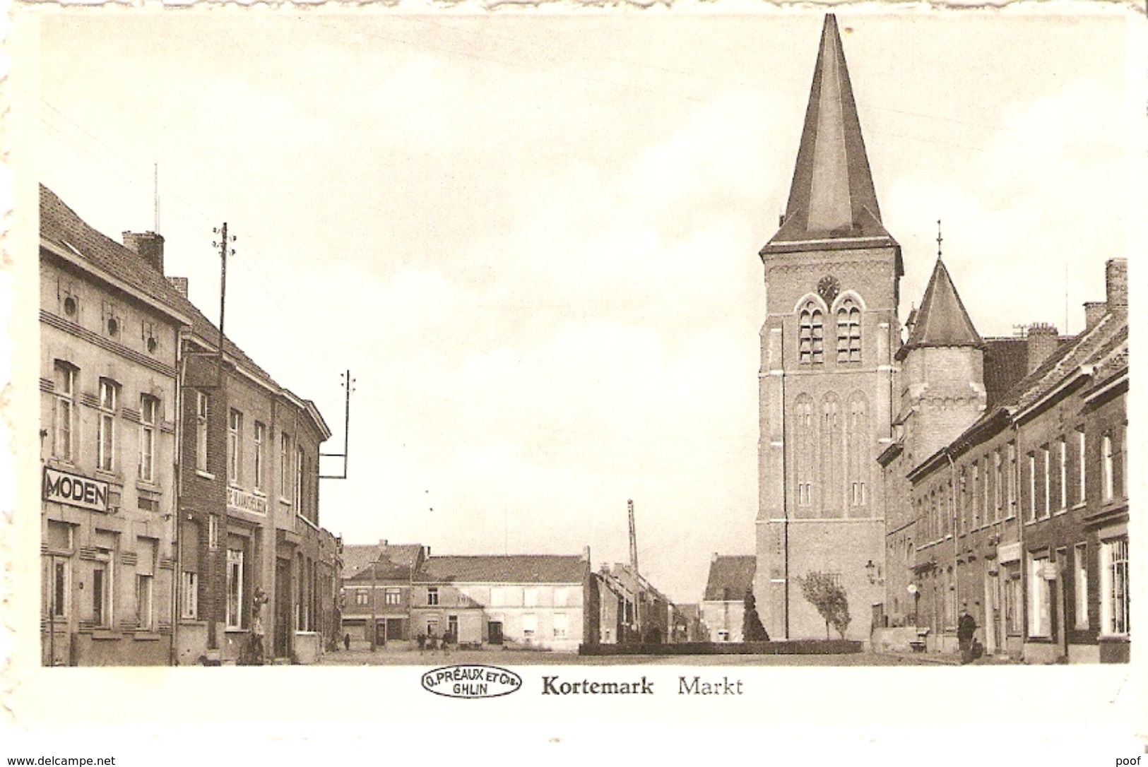 Kortemark : Markt Met Kerk - Kortemark