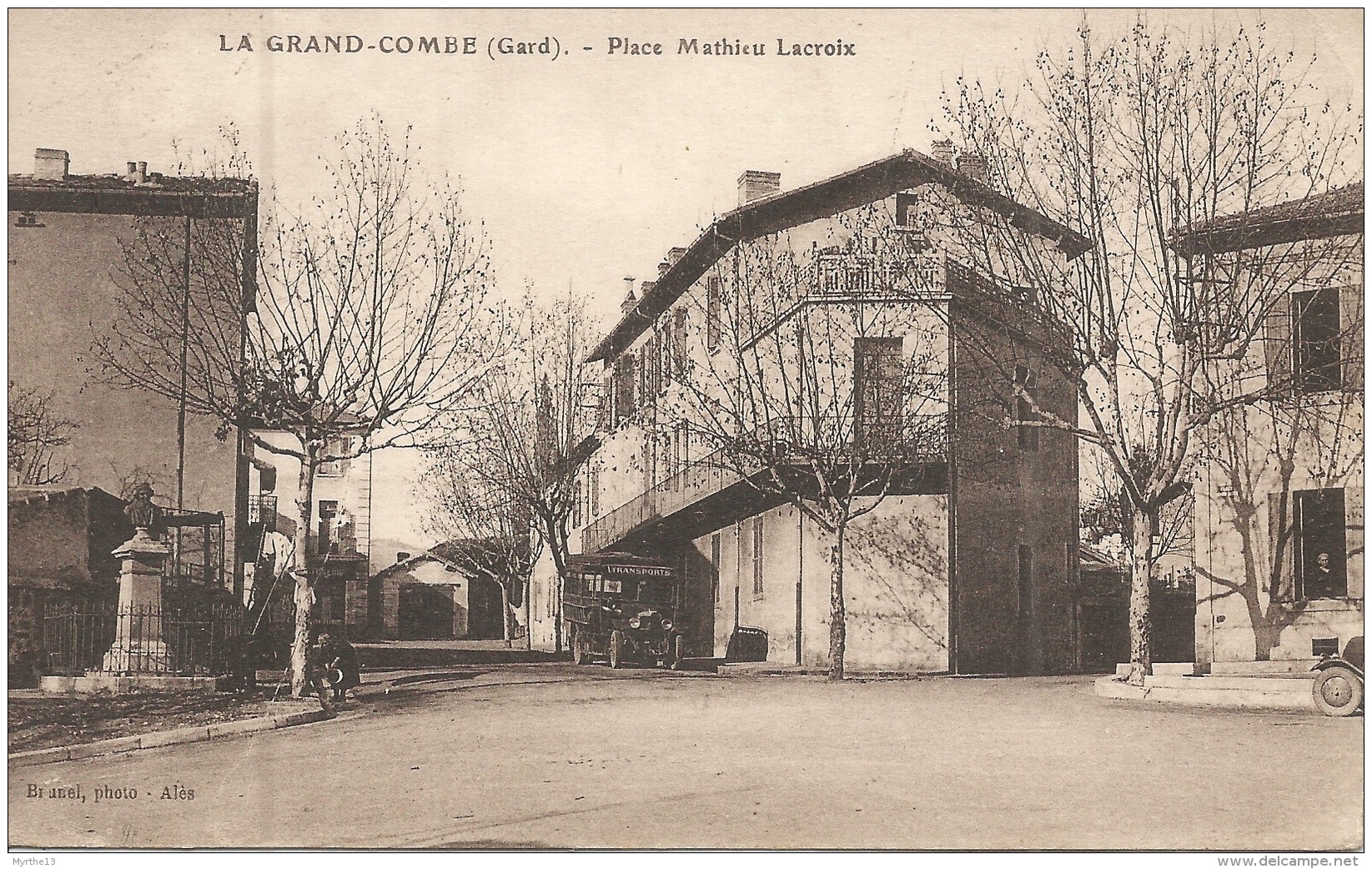 30  LA GRAND COMBE  Place Mathieu Lacroix  1948 - La Grand-Combe