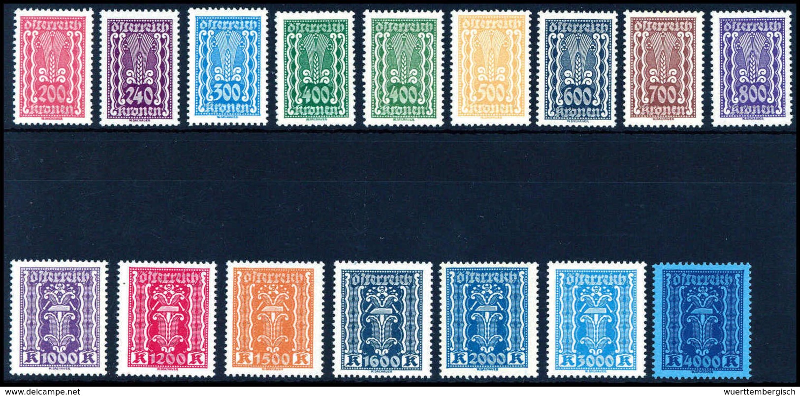 ** ½-4000 Kr., Tadellos Postfr. Serie.<br/><b>Katalogpreis: 240,-</b> (Michel: 360/97) - Autres & Non Classés