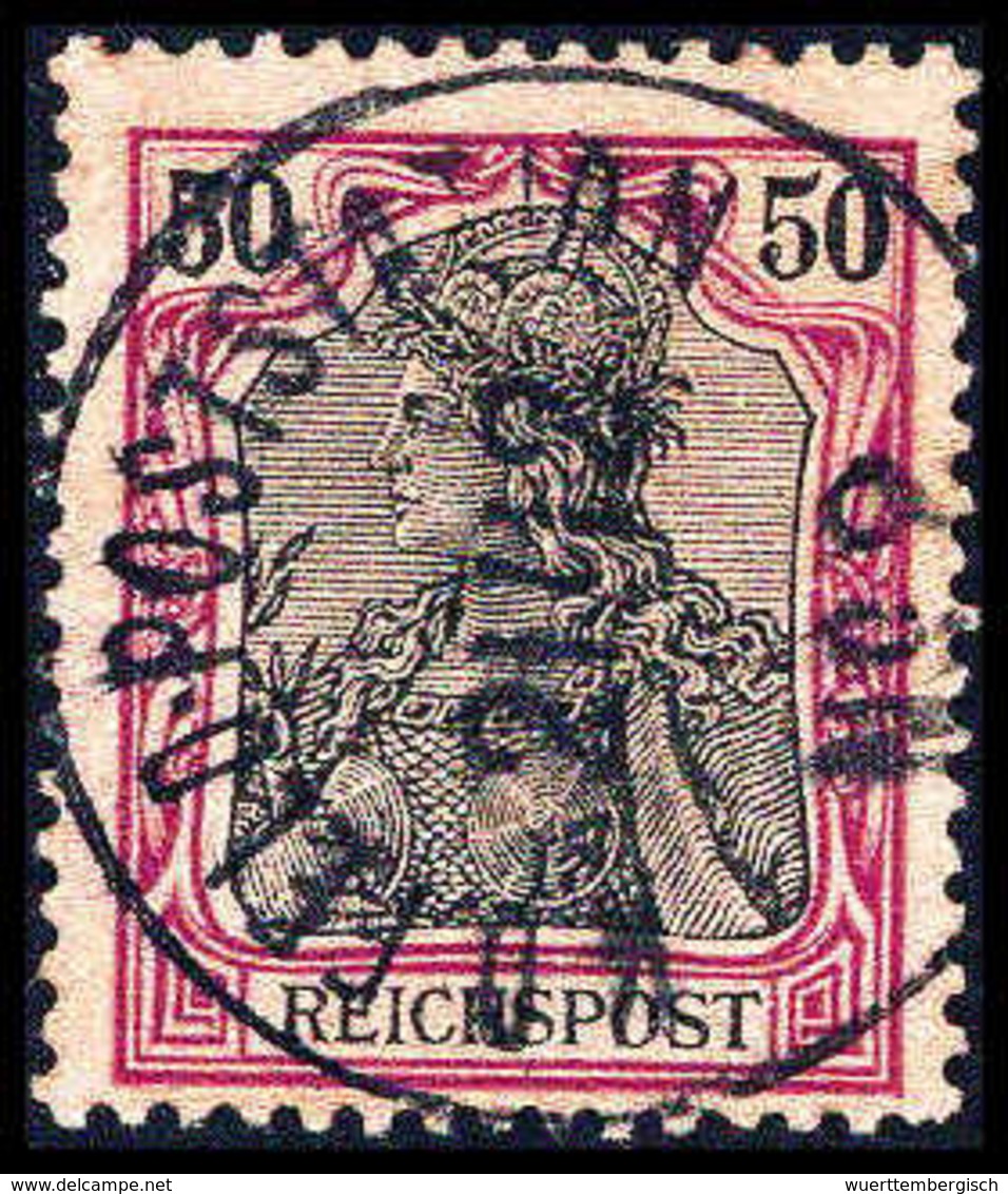 Gest. 50 Pfg., Tadellos Mit Zentr. Stempel K.D.FELD-POSTSTATION No.2, Fotoattest Dr.Steuer.<br/><b>Katalogpreis: 380,-+< - Autres & Non Classés