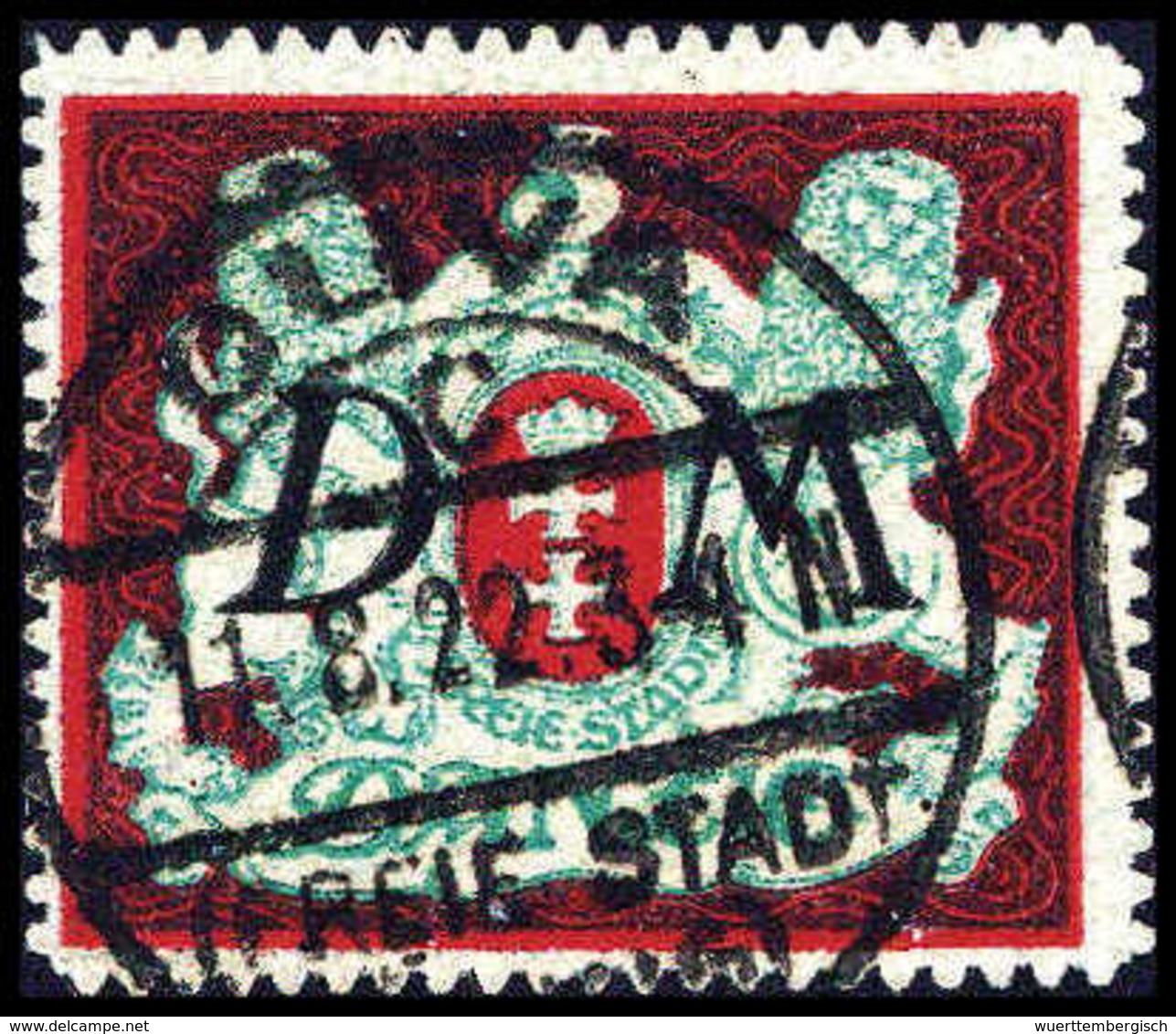 Gest. 5 Mk., Tadellos Mit Klarem Stempel OLIVA, Sign. Infla.<br/><b>Katalogpreis: 130,-</b> (Michel: 21X) - Other & Unclassified