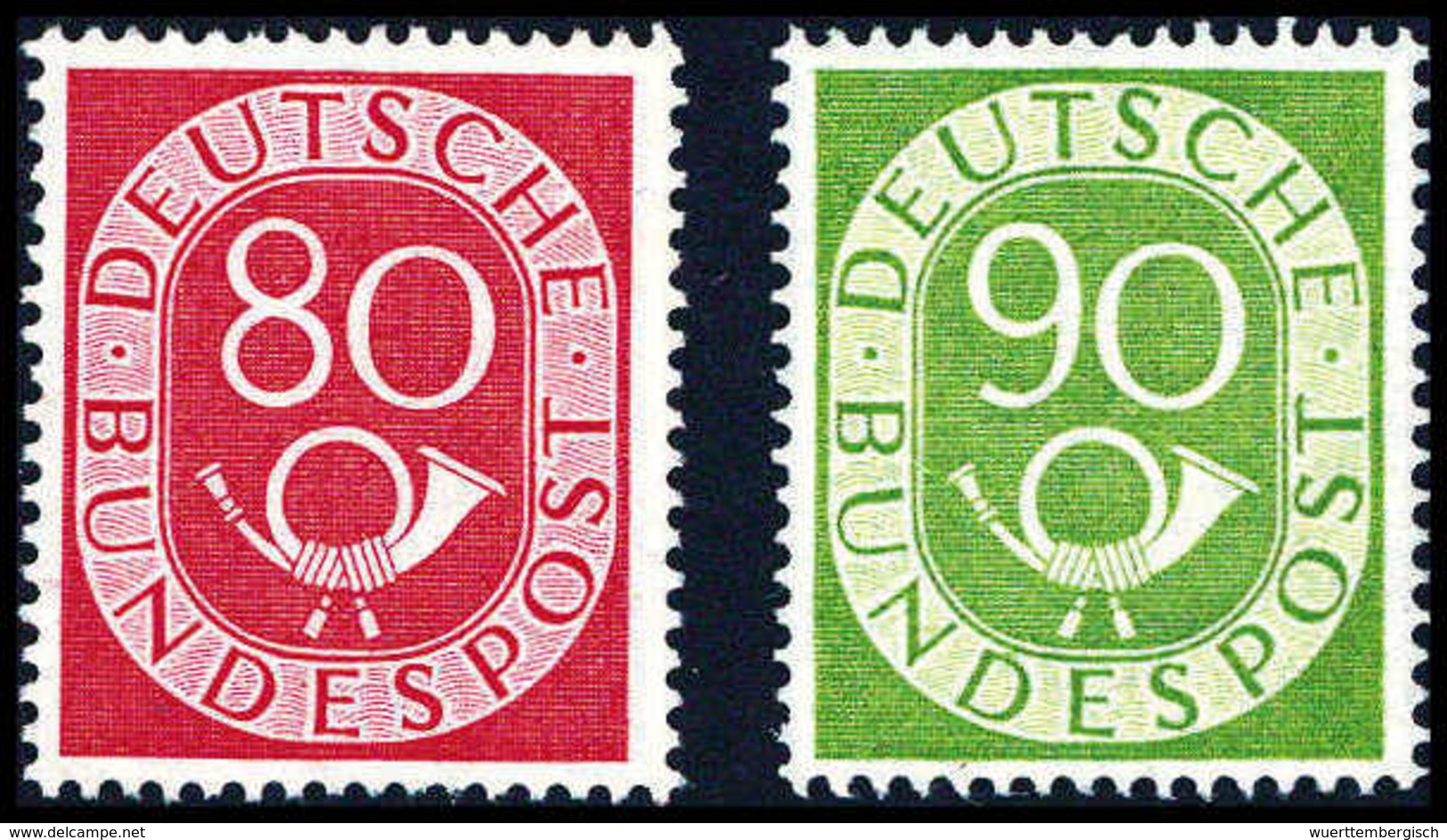 O. Gummi 80 Und 90 Pfg., Tadellos Ungebr. O.G.<br/><b>Katalogpreis: (380,-)</b> (Michel: 137/38) - Other & Unclassified