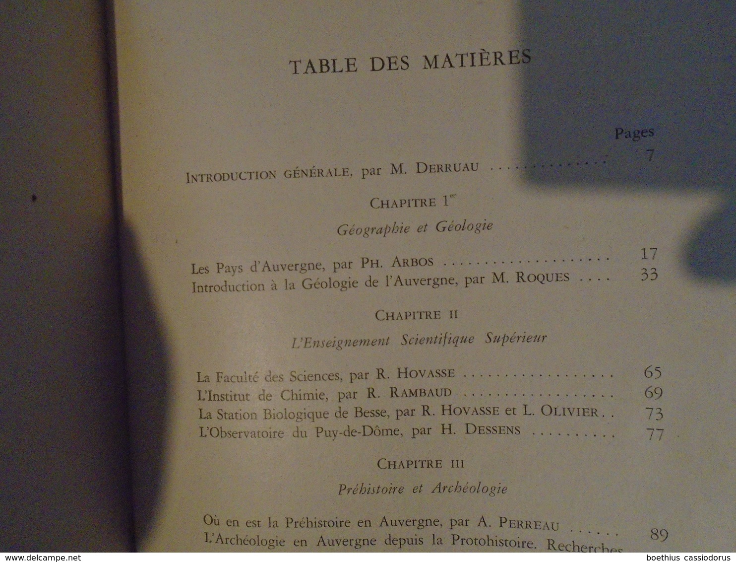 " CLERMONT-FERRAND ET SA REGION " ASSOCIATION FRANCAISE POUR L'AVANCEMENT DES SCIENCES 68e CONGRES 1949
