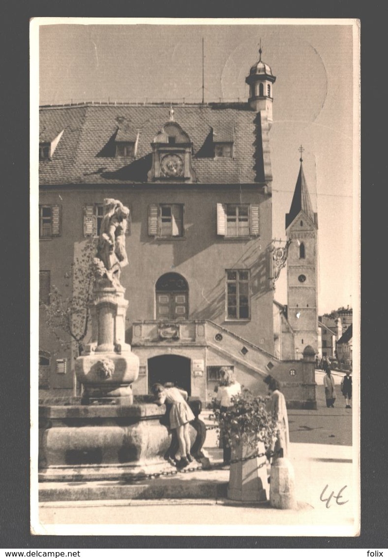 Fürstenfeldbruck - Fotokarte - Animiert - 1952 - Schlag Hotel Post - Fuerstenfeldbruck