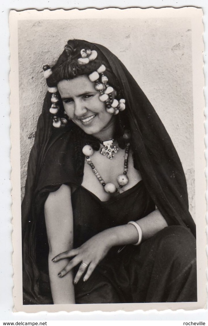 Mauritanie- Jeune Femme Maure- Parure, Collier- Scans Recto-verso - Mauretanien