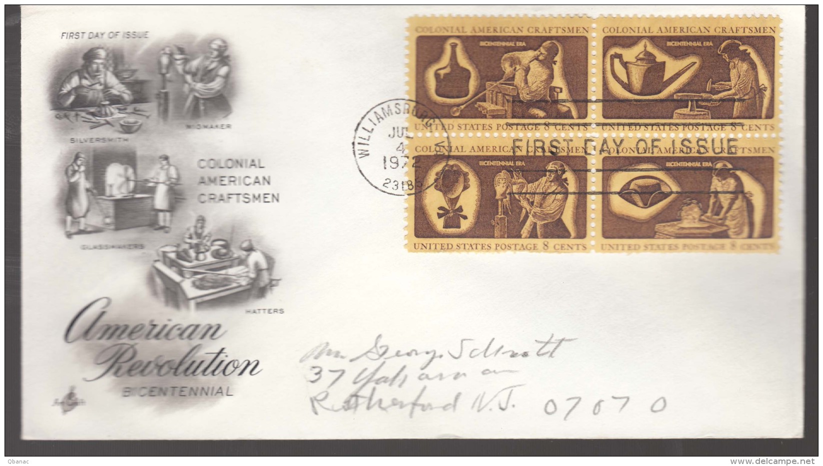 USA 1972 FDC - Briefe U. Dokumente