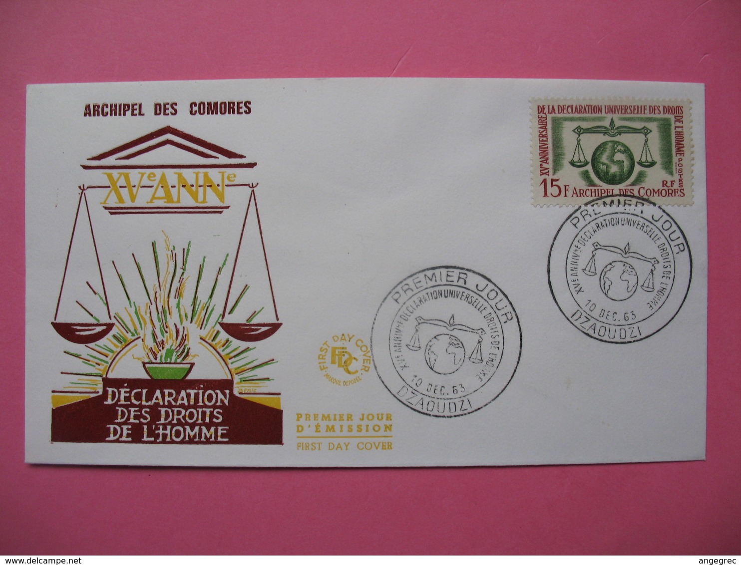 FDC   Comores   N°   28 - Covers & Documents