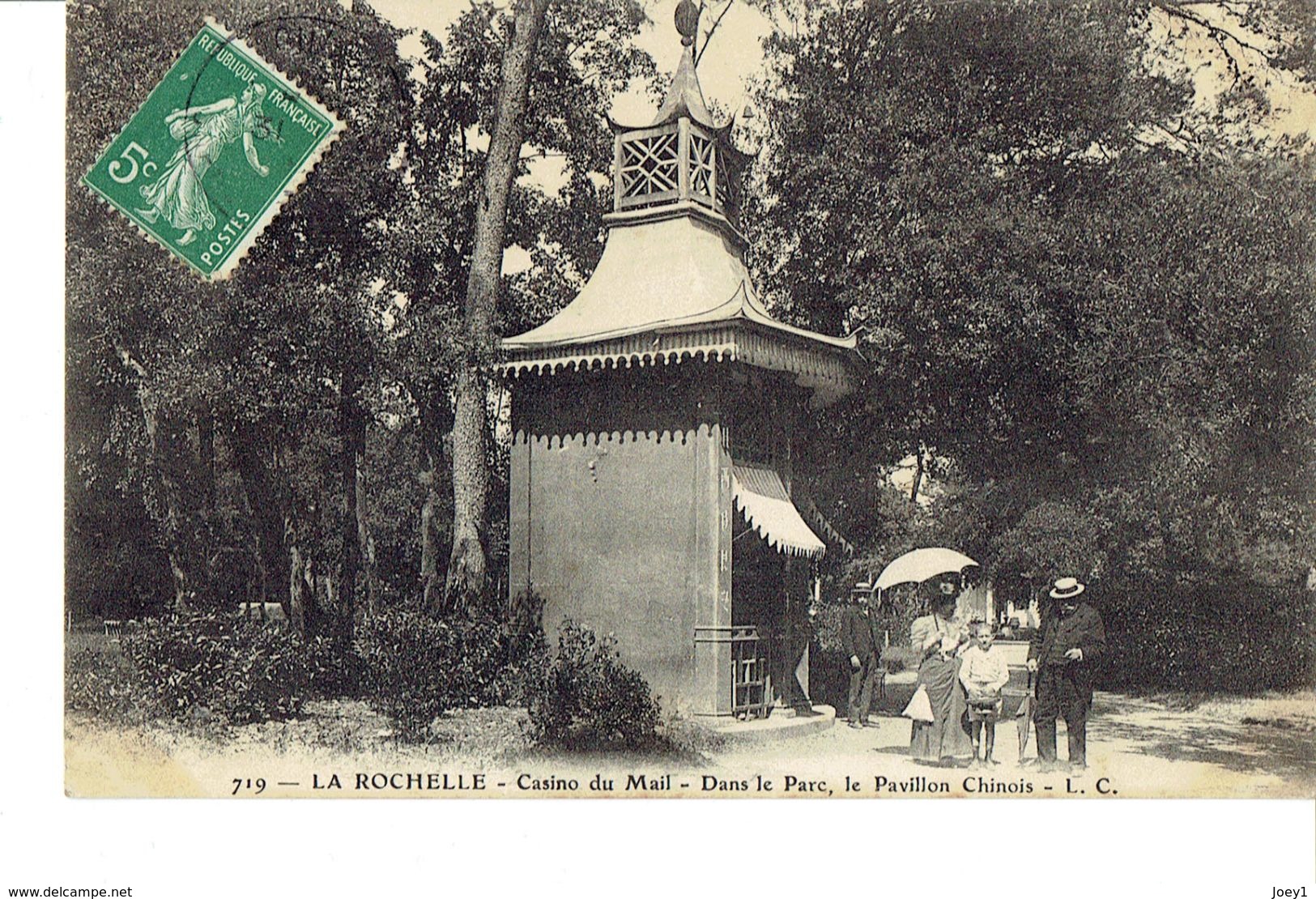 Cpa La Rochelle Casino Du Mail Dans Le Parc Le Pavillon Chinois - Roche