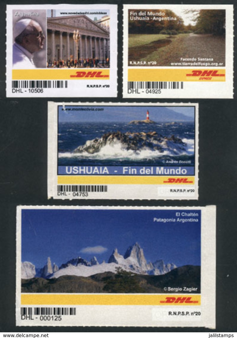 315 ARGENTINA: DHL: 4 Stamps Used To Frank E-commerce Letters Mailed From Argentina To O - Sonstige & Ohne Zuordnung