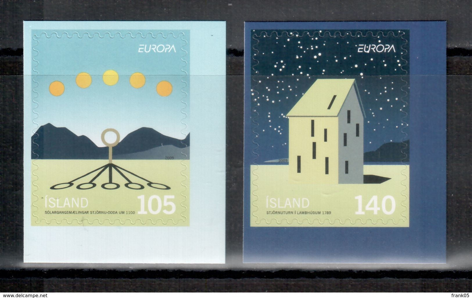 Island / Iceland / Islande 2009 Satz Selbstklebend/set Selfadhesive EUROPA ** - 2009