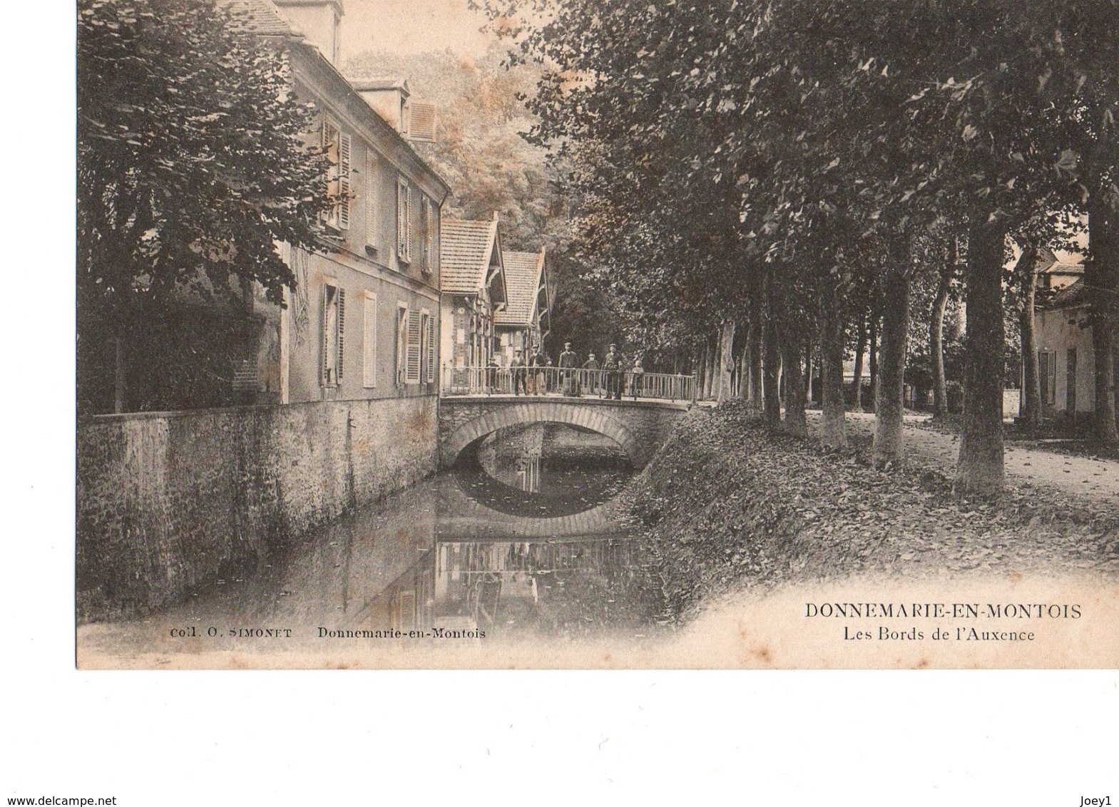 Cpa Donnemarie En Montois Les Bords De L'auxence - Donnemarie Dontilly