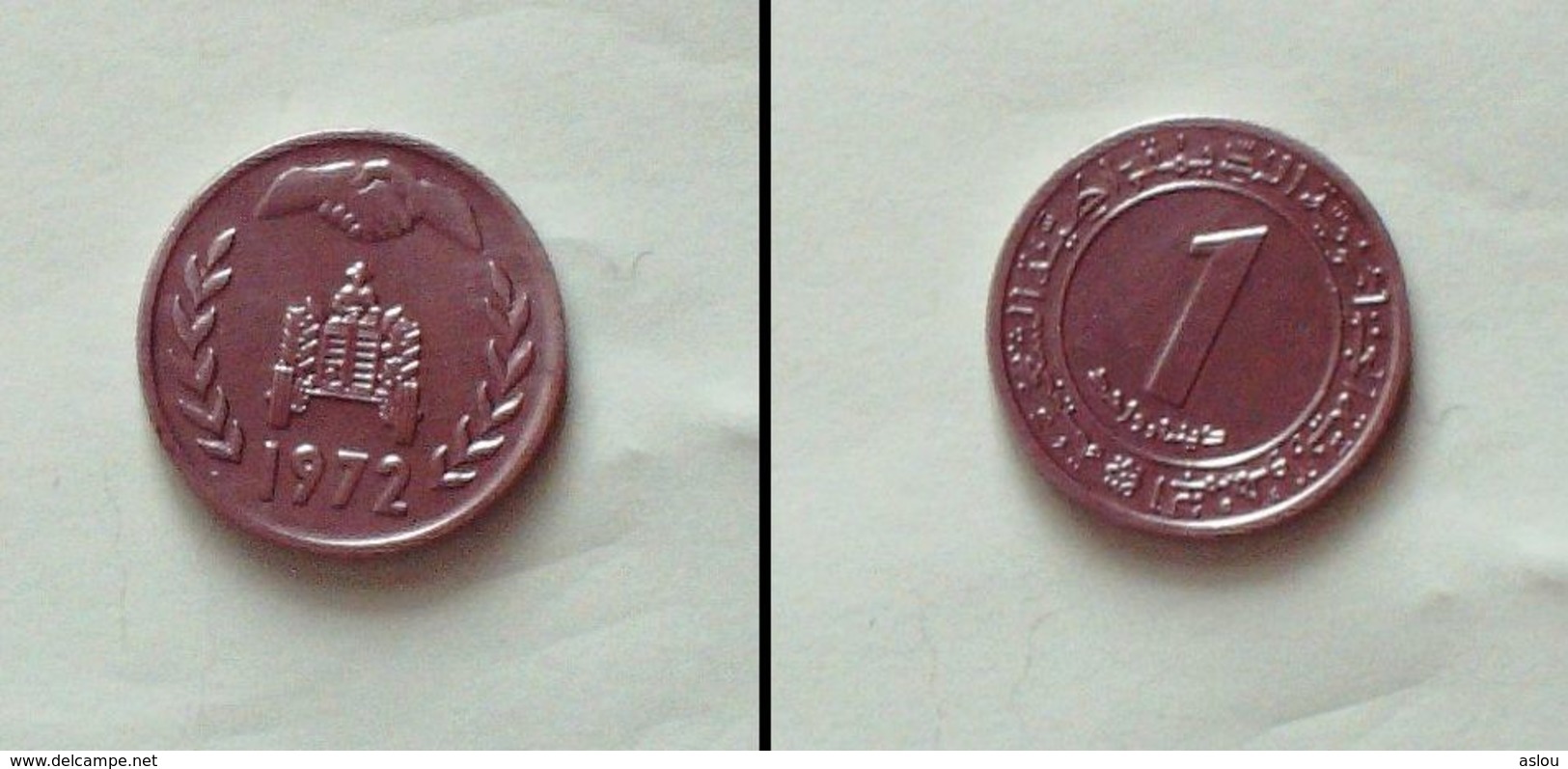 1 Dinar De 1972 - Algeria